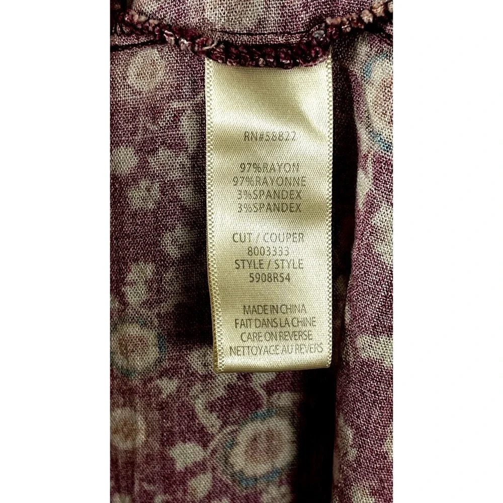 Max Studio Boho Floral Maxi Dress XS Pockets Flowy Earthy Cottagecore Praire